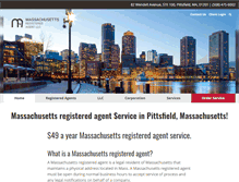 Tablet Screenshot of massachusettsregisteredagent.com